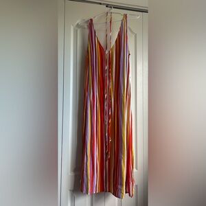 EUC Y2K Forever 21 Striped Midi Dress